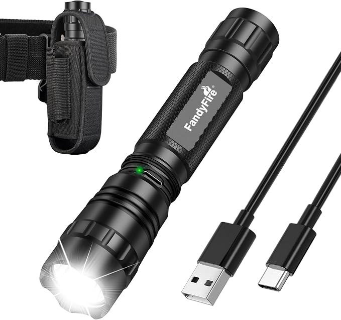 WF-501BX Tactical Rechargeable Flashlight & Holster