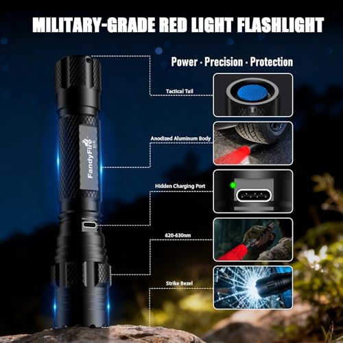 S1-R Red Light Flashlight