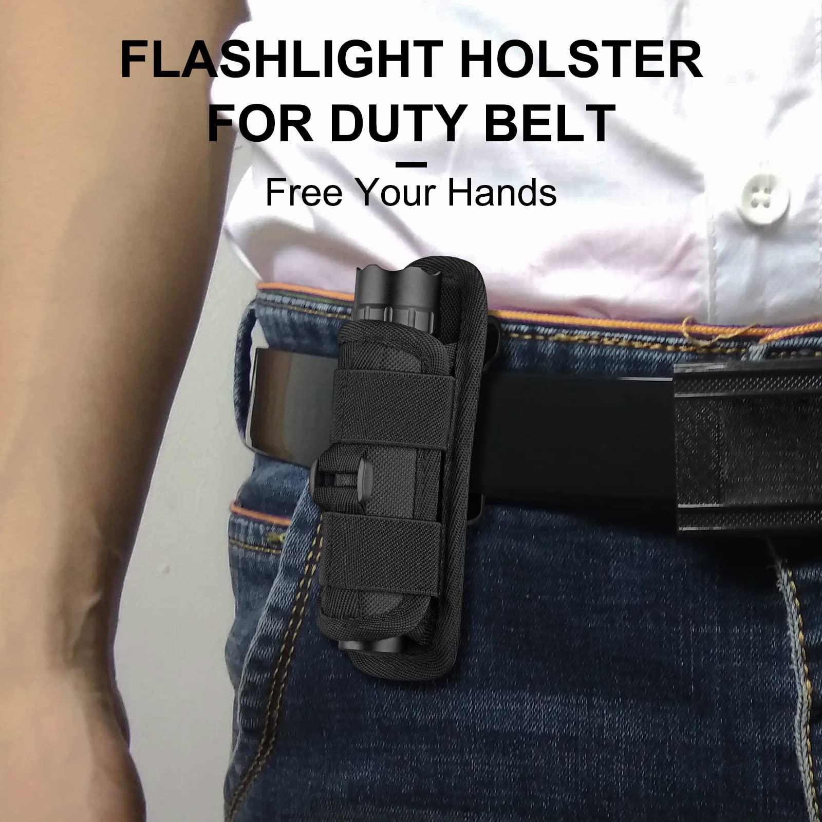 FandyFire Flashlight Holster with 360 Degrees Rotatable Clip (1PC) - FandyFire