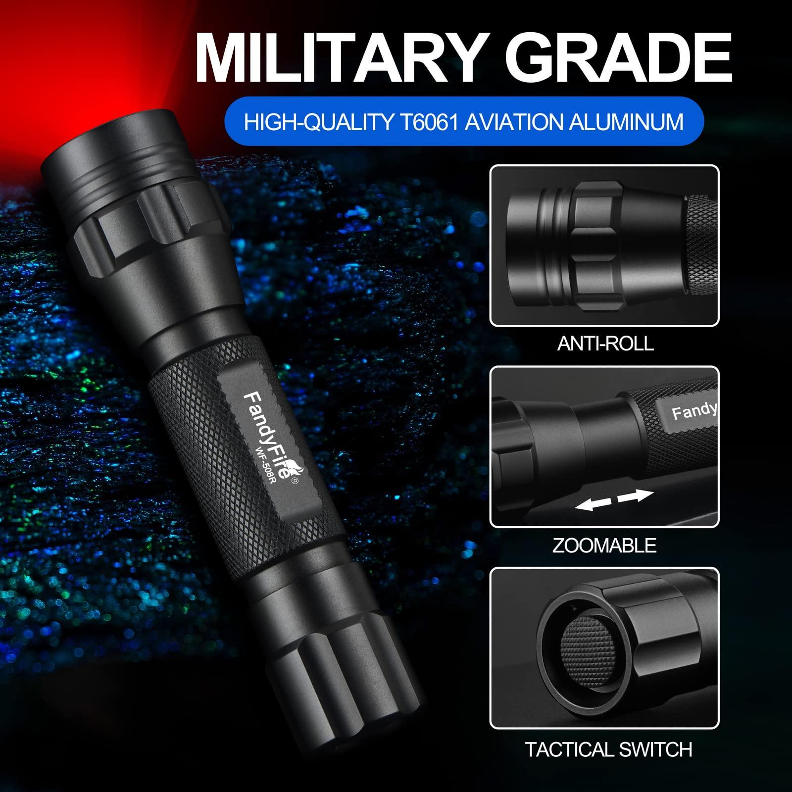 FandyFire 508R Red Light Flashlight - FandyFire