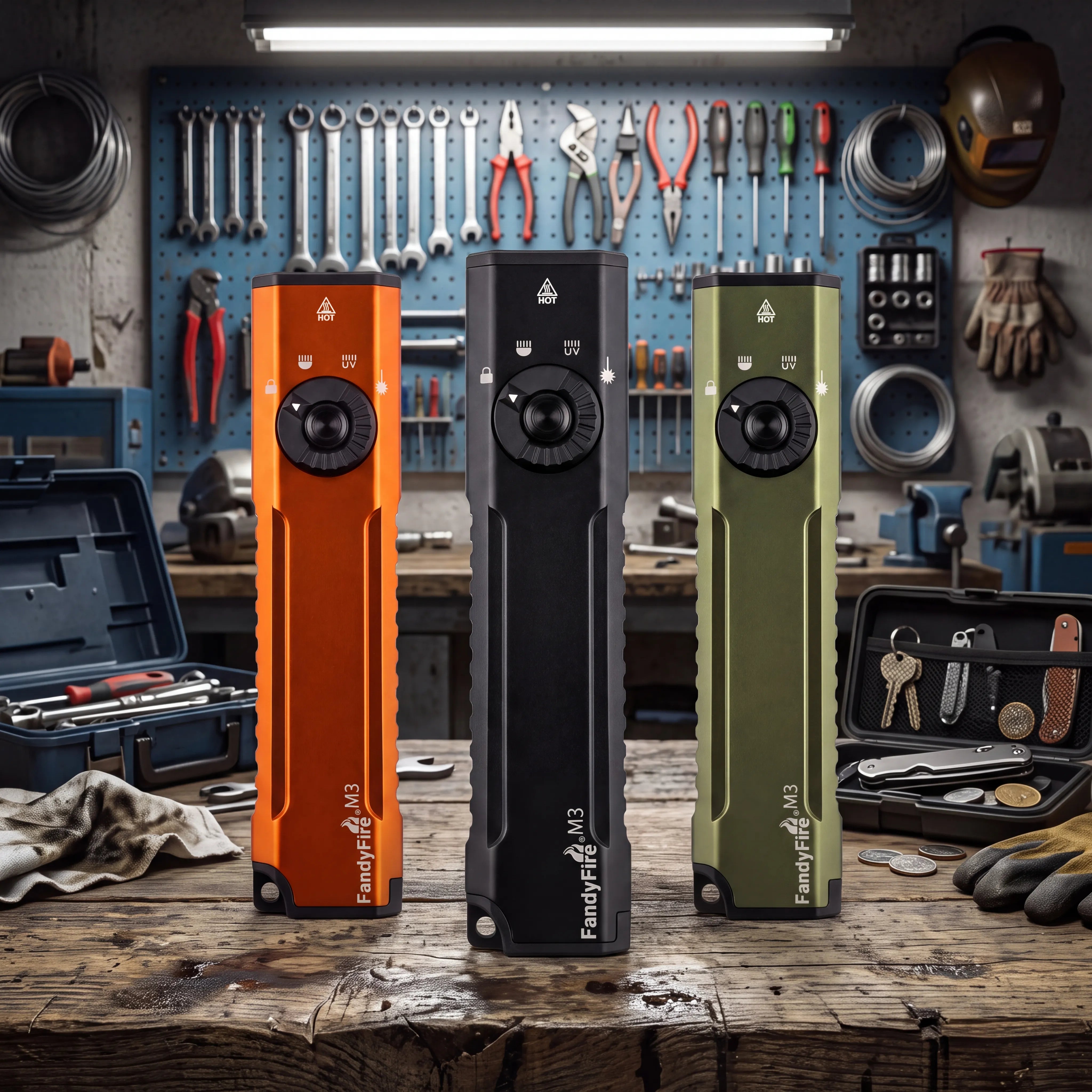 FandyFire® M3 Flat EDC Flashlight