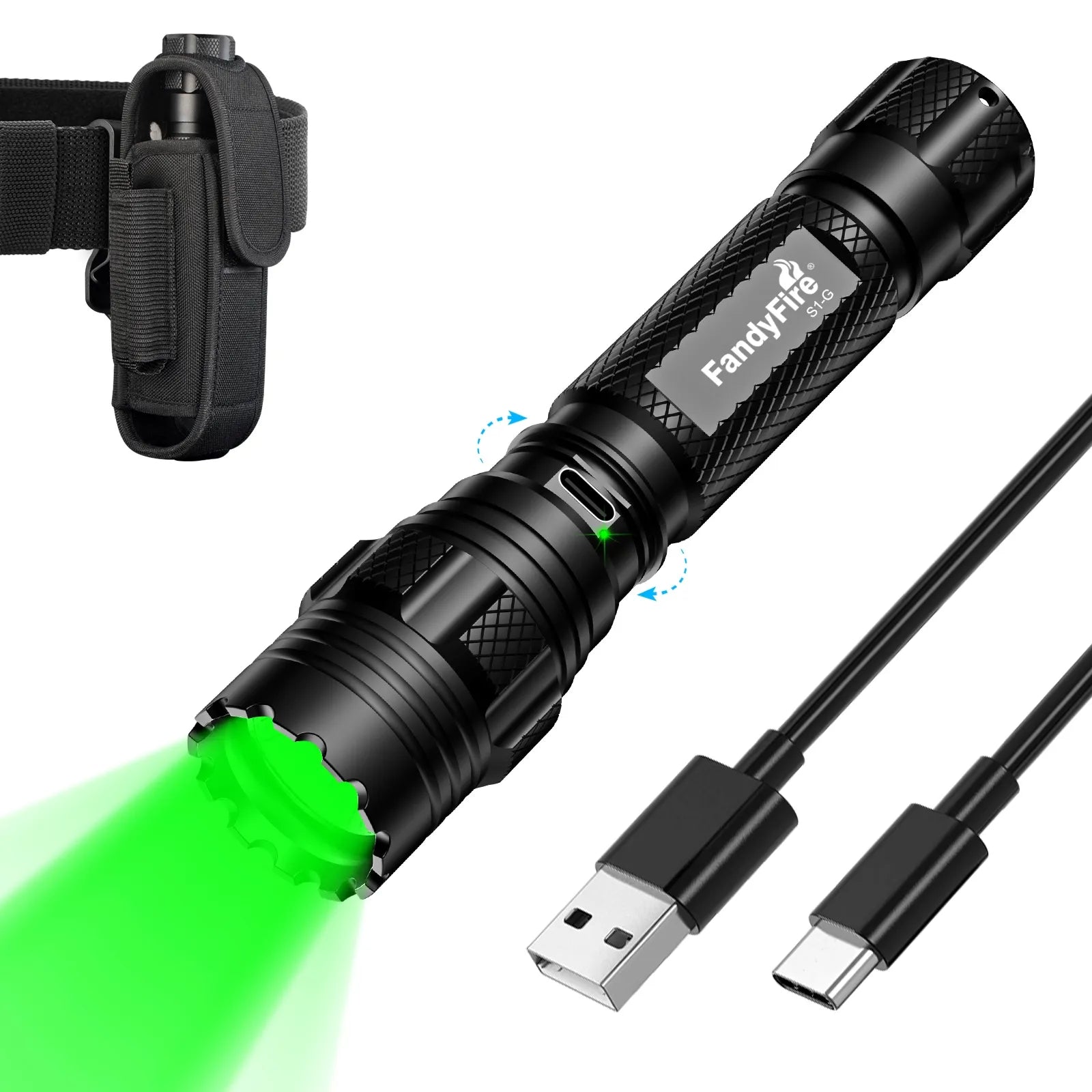 Linterna FandyFire® S1-G Luz Verde
