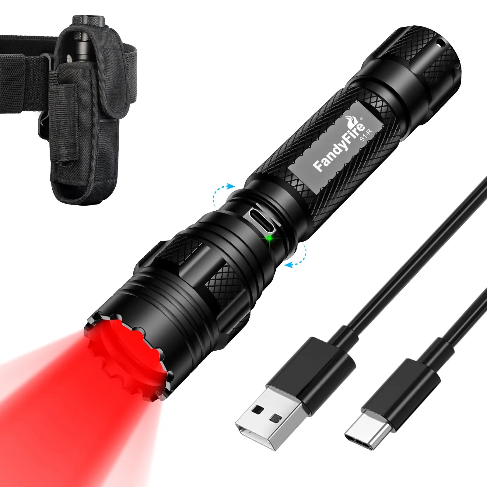 Linterna FandyFire® S1-R de luz roja