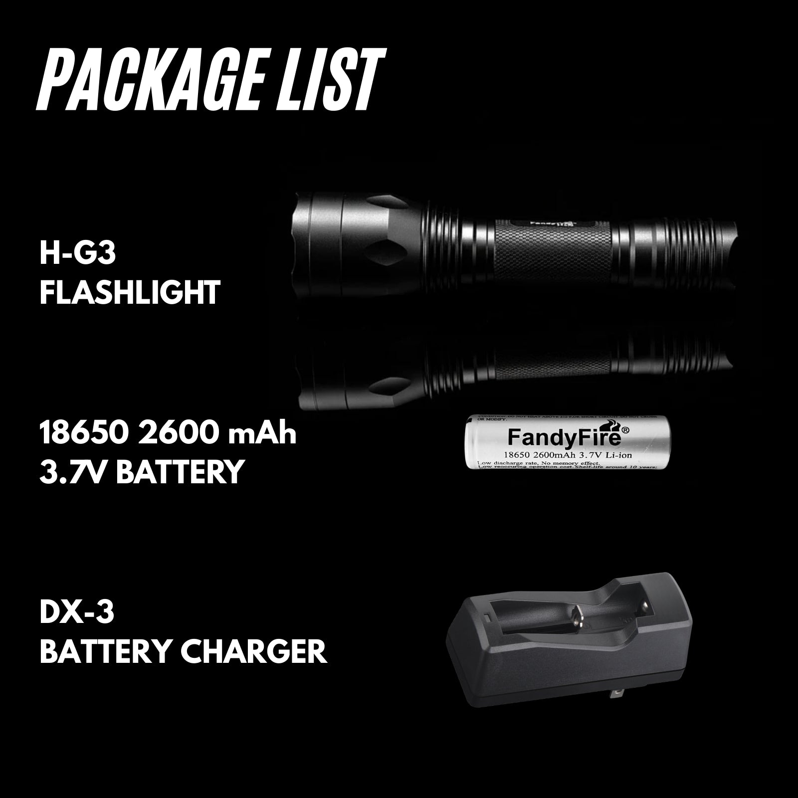 H-G3 Green Light Flashlight