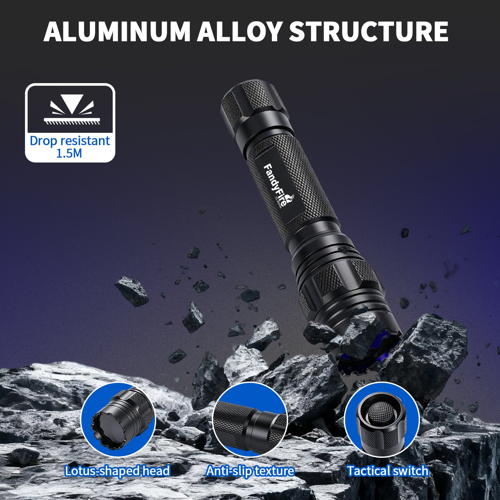 S1 365nm Professional UV Flashlight