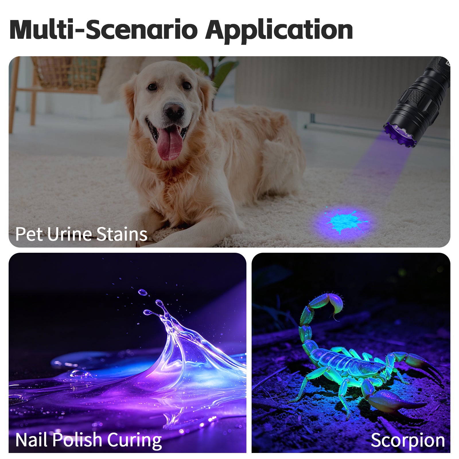 S1 395nm Professional UV Flashlight