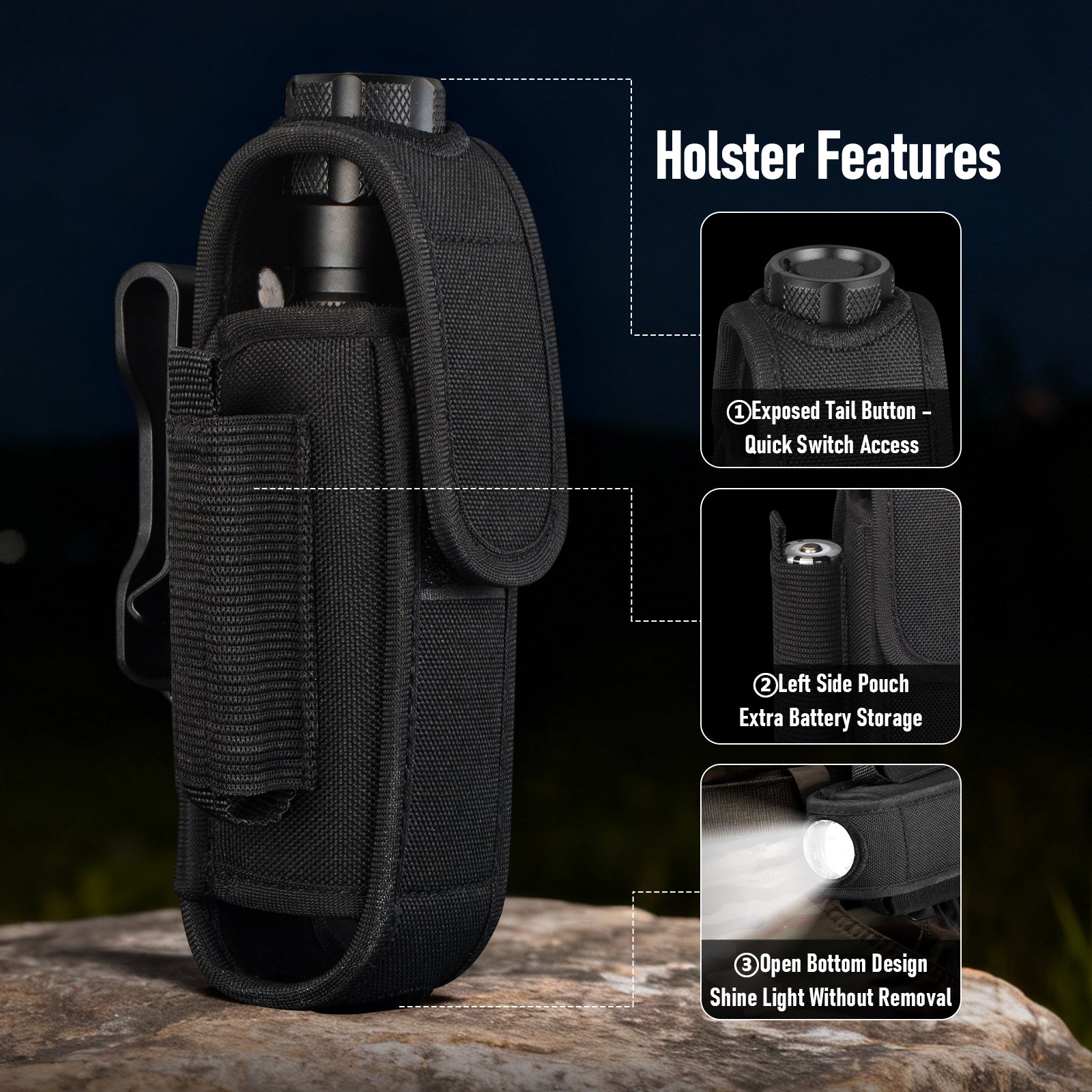 S1 Tactical Flashlight & Holster