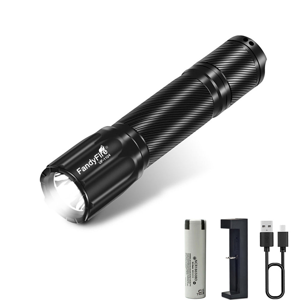 FandyFire Tactical Flashlight, Super Bright OSRAM NM1 lamp beads, 10W white light long-range flashlight