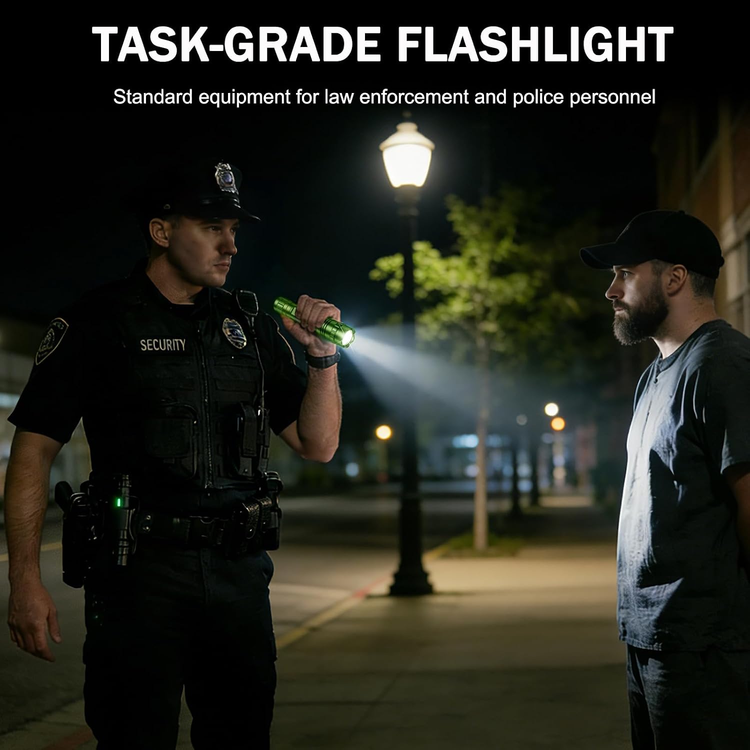 FandyFire® WF-501BX-G Tactical Rechargeable Flashlight & Holster
