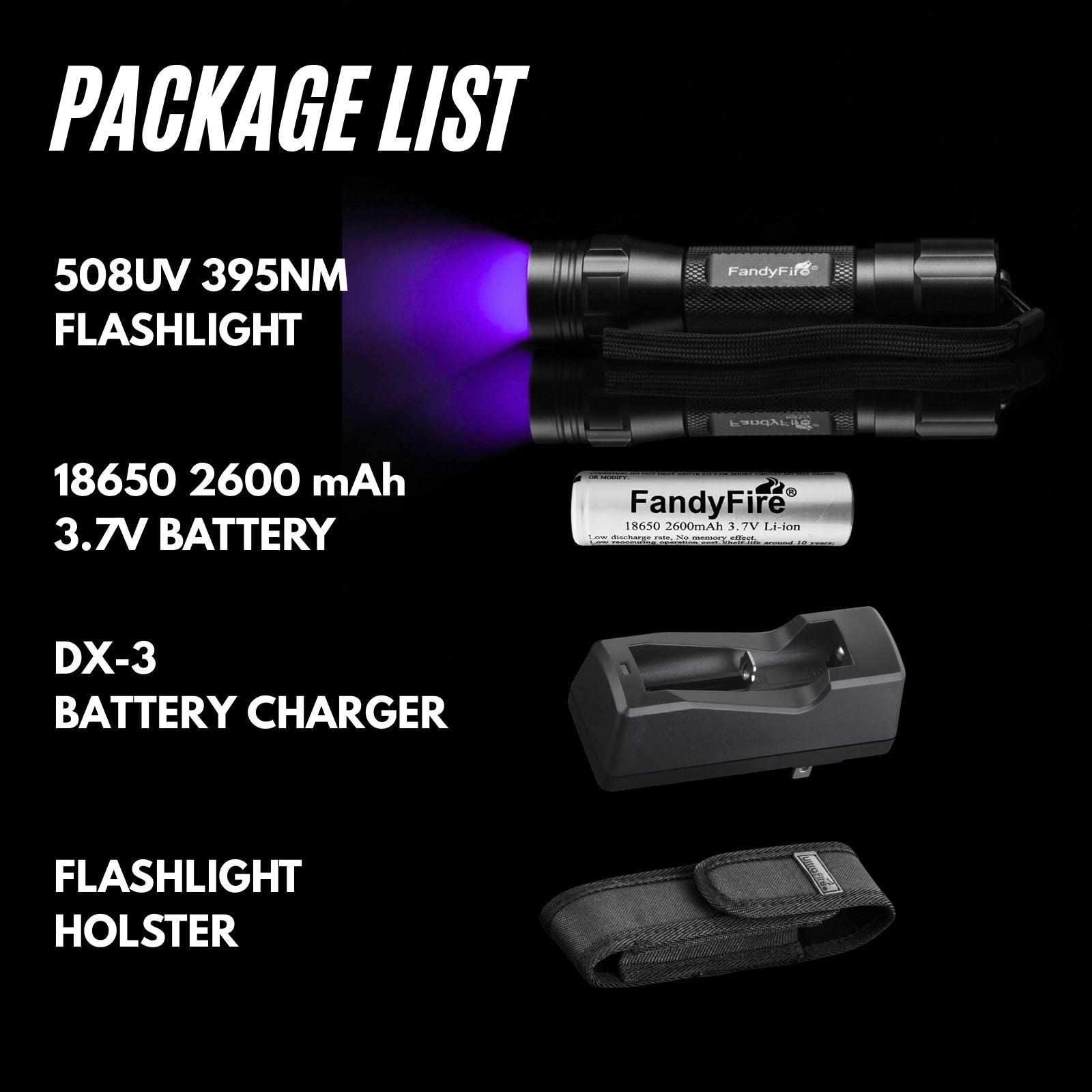 508UV Flashlight - 395nm