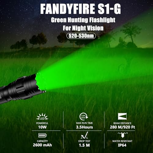 S1-G Green Light Flashlight