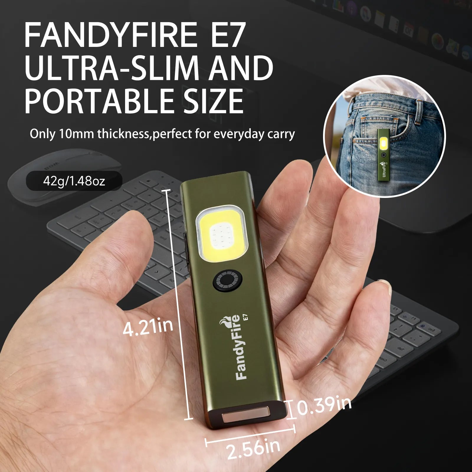 E7 EDC Flashlight