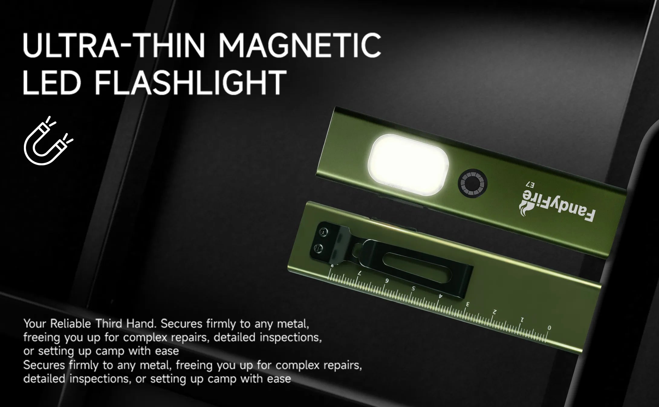 FandyFire® E7 EDC Grüne Laser Taschenlampe