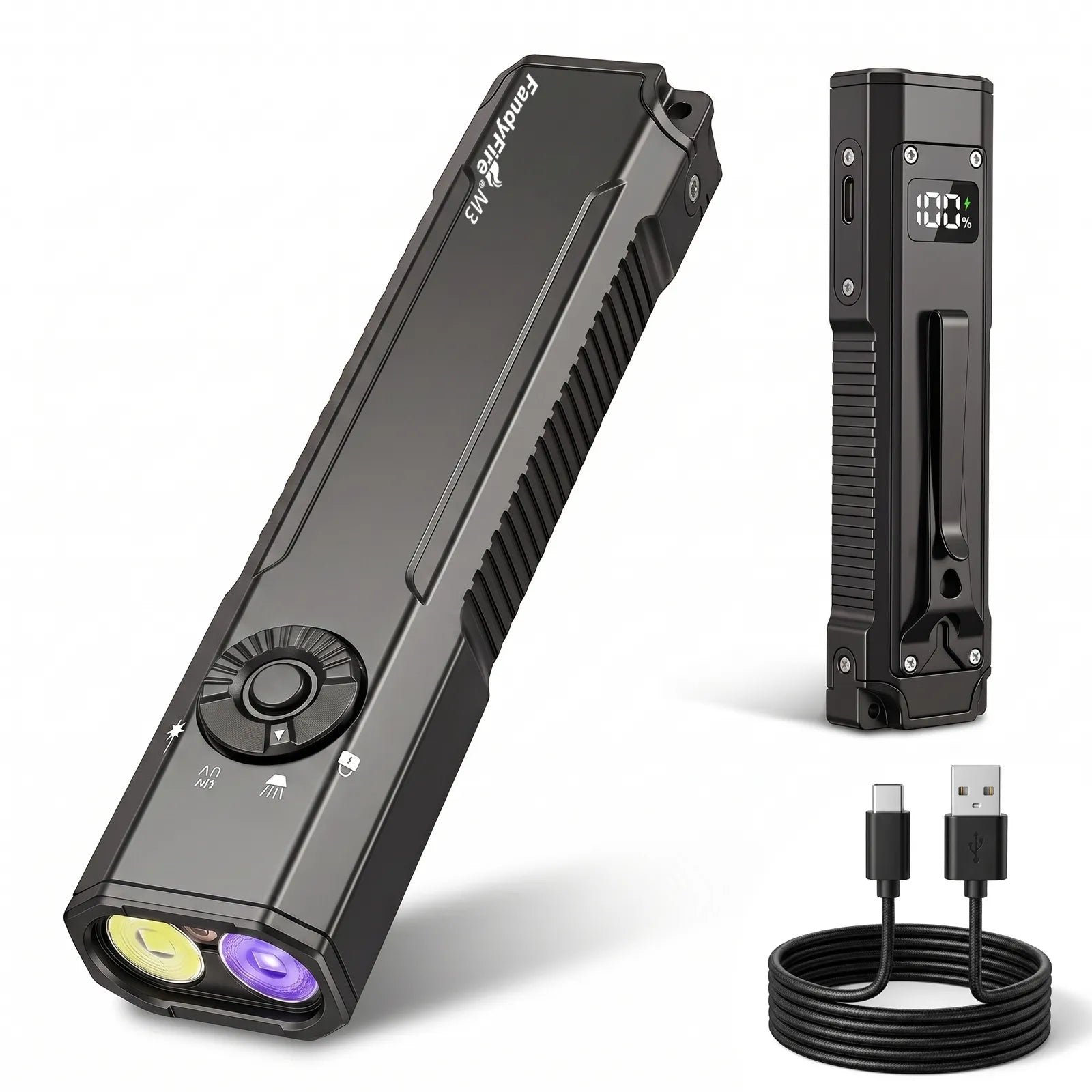 FandyFire® M3 Flat EDC Flashlight