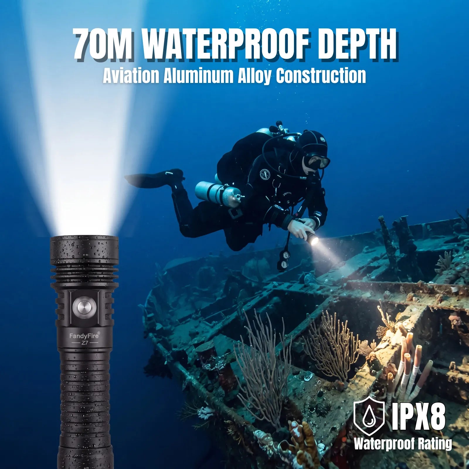 Linterna de buceo FandyFire® Z7