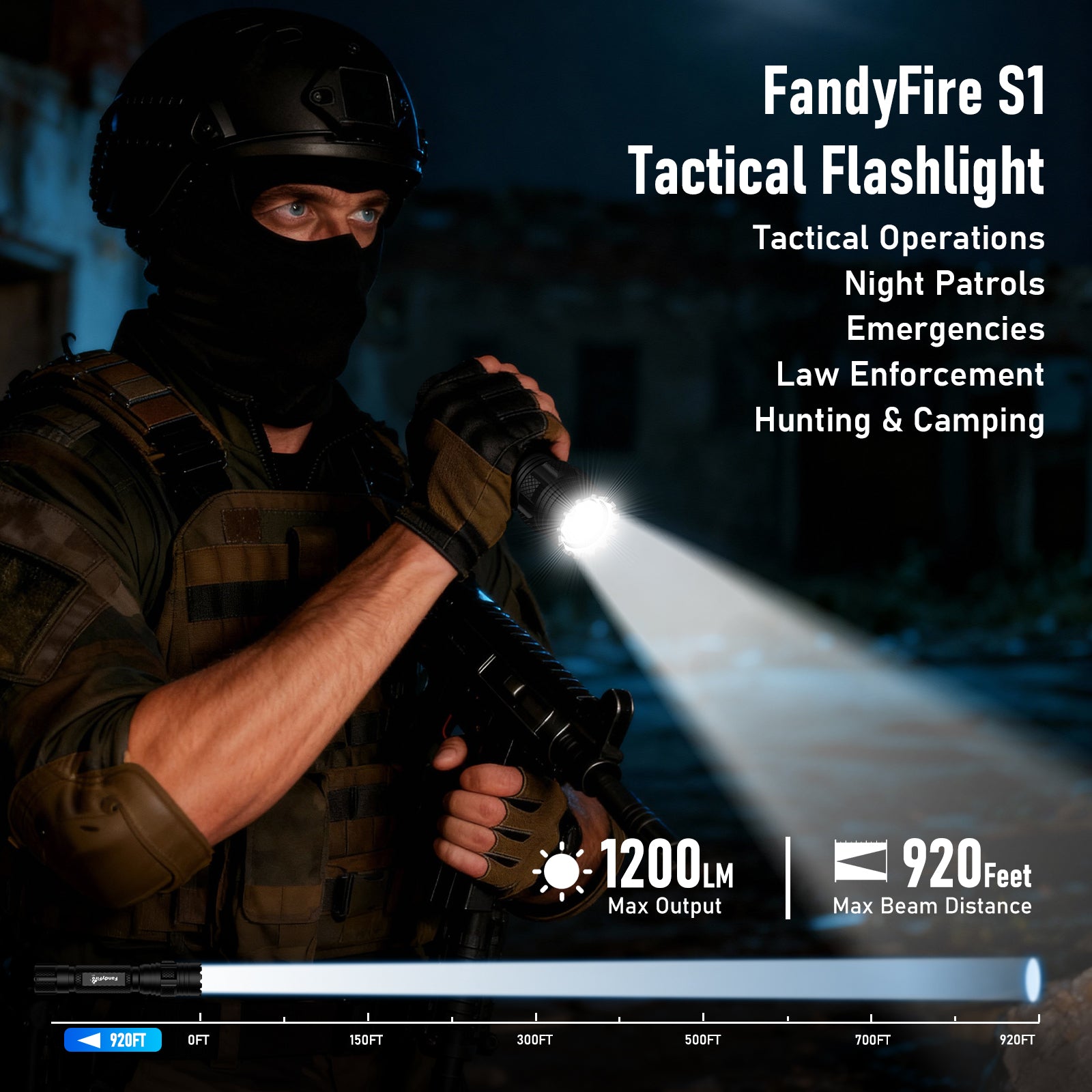 S1 Tactical Flashlight & Holster