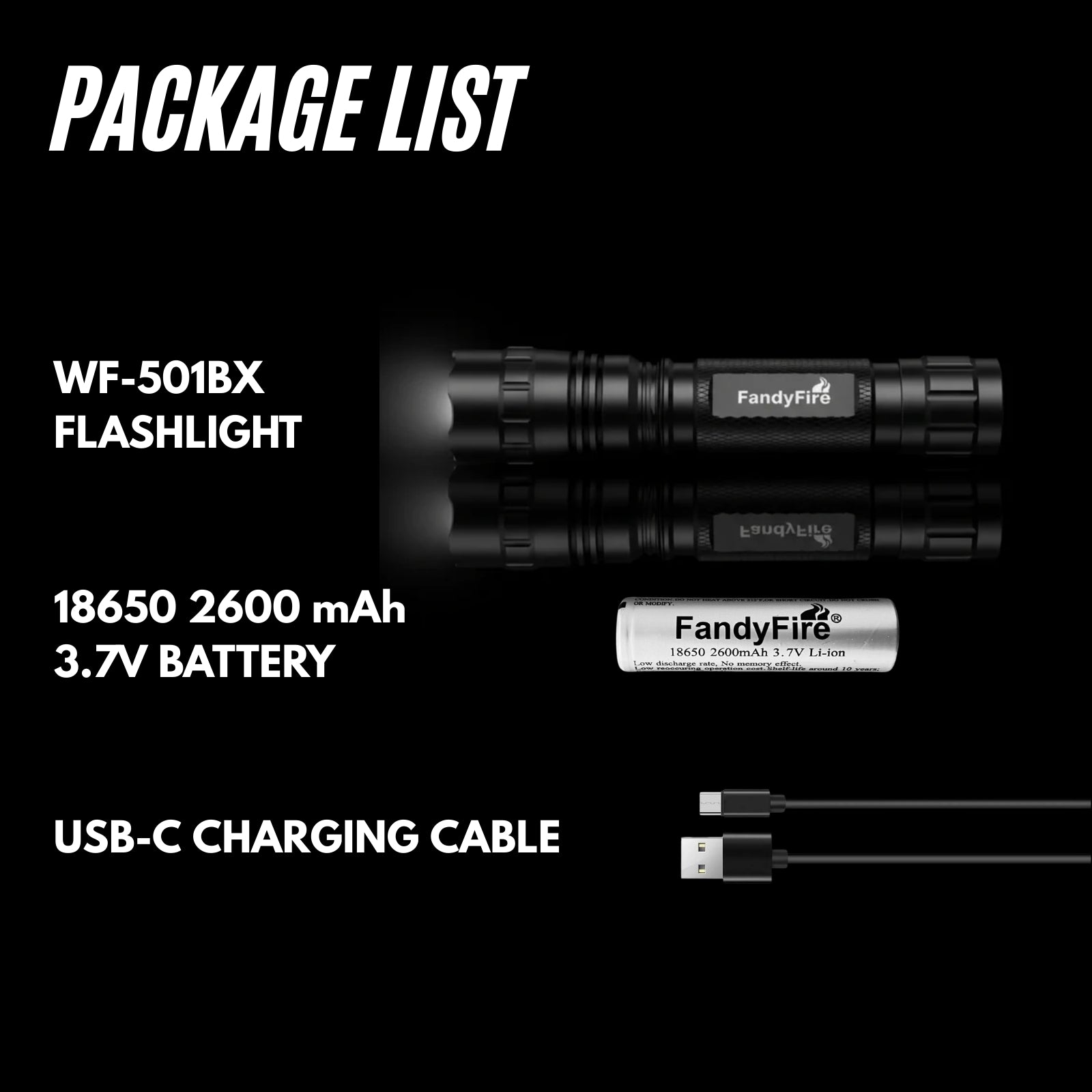 WF-501BX Tactical Flashlight