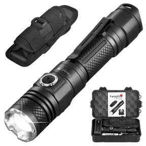 FandyFire M10 1200 Lumen Tactical Flashlight, 984ft Range, Waterproof